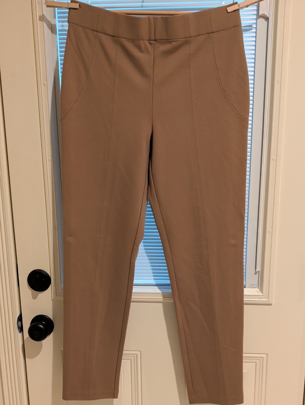 Jones New York Woman Narrow Leg Mid-rise Pull On Pants L